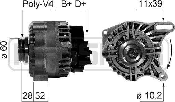 ERA 210666A - Alternatore www.autoricambit.com