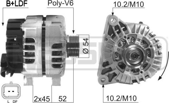 ERA 210604 - Alternatore www.autoricambit.com