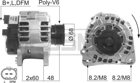 ERA 210605 - Alternatore www.autoricambit.com