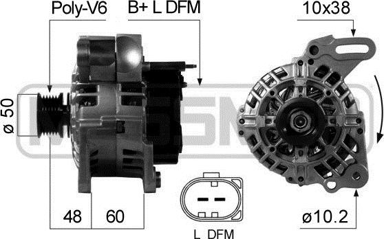 ERA 210671 - Alternatore www.autoricambit.com