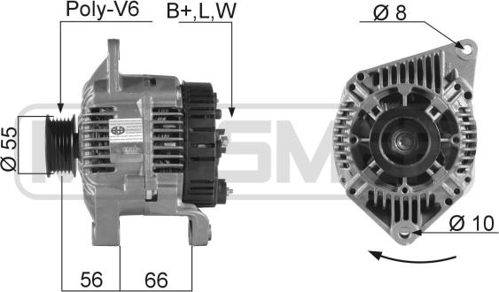 ERA 210049R - Alternatore www.autoricambit.com