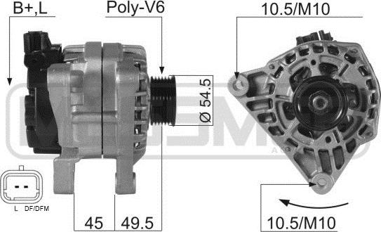 ERA 210054 - Alternatore www.autoricambit.com