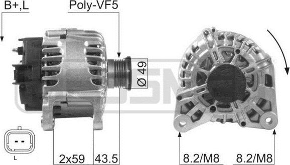 ERA 210056 - Alternatore www.autoricambit.com