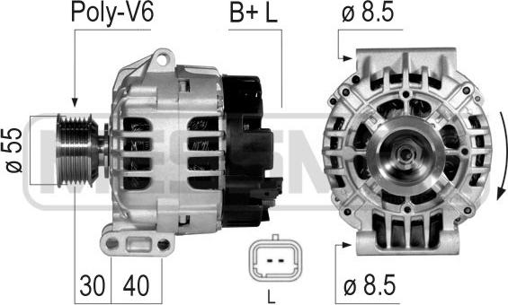 ERA 210051 - Alternatore www.autoricambit.com