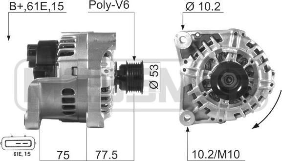 ERA 210012A - Alternatore www.autoricambit.com