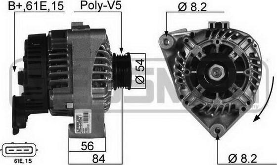 ERA 210084R - Alternatore www.autoricambit.com