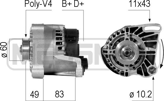 ERA 210086 - Alternatore www.autoricambit.com