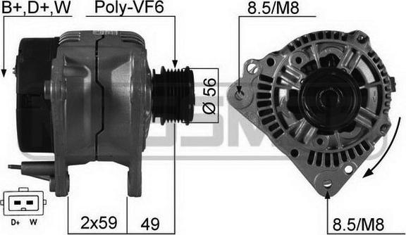 ERA 210192R - Alternatore www.autoricambit.com