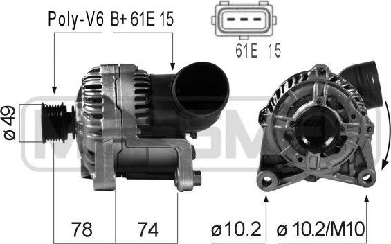 ERA 210164A - Alternatore www.autoricambit.com