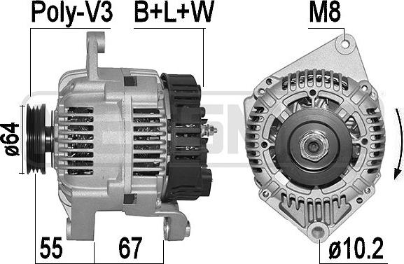 ERA 210166A - Alternatore www.autoricambit.com