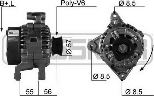 ERA 210139R - Alternatore www.autoricambit.com