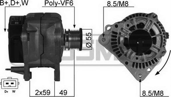 ERA 210125A - Alternatore www.autoricambit.com