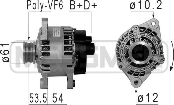 ERA 210853 - Alternatore www.autoricambit.com