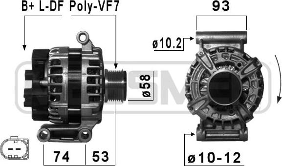 ERA 210862 - Alternatore www.autoricambit.com