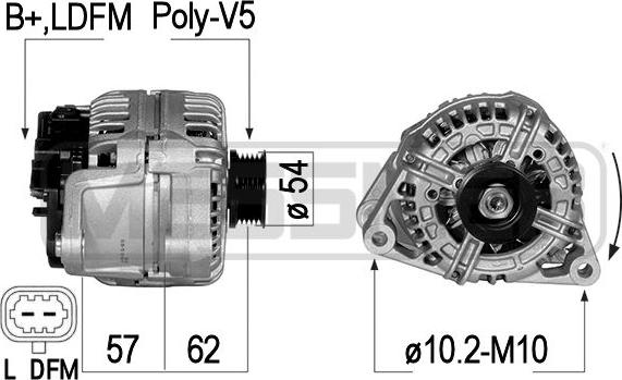 ERA 210834 - Alternatore www.autoricambit.com