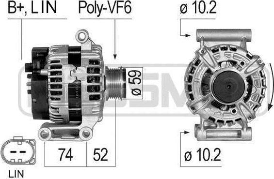 ERA 210835 - Alternatore www.autoricambit.com