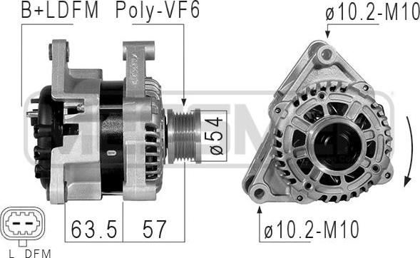 ERA 210836 - Alternatore www.autoricambit.com