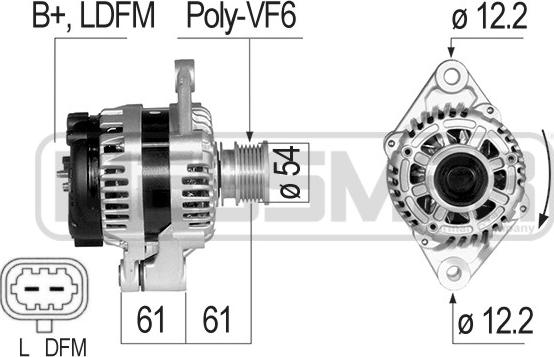 ERA 210826 - Alternatore www.autoricambit.com