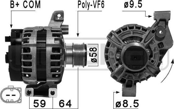 ERA 210875 - Alternatore www.autoricambit.com