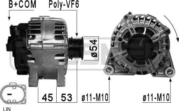 ERA 210876 - Alternatore www.autoricambit.com