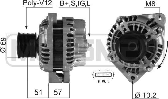 ERA 210341 - Alternatore www.autoricambit.com