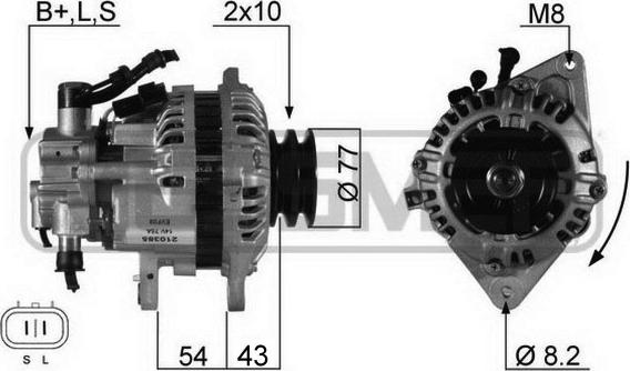 ERA 210385R - Alternatore www.autoricambit.com