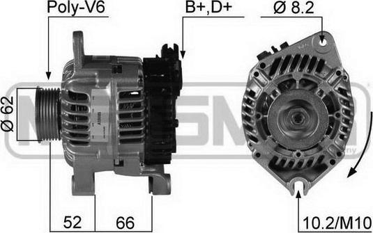 ERA 210337R - Alternatore www.autoricambit.com