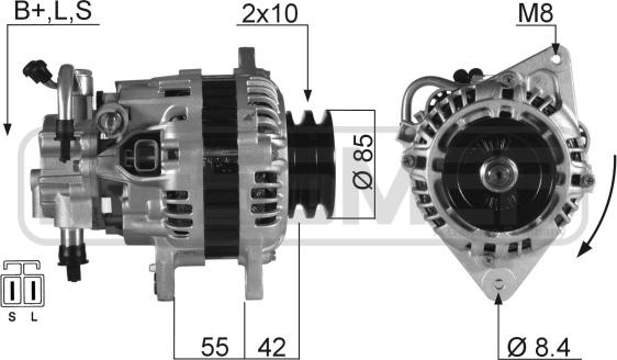 ERA 210371 - Alternatore www.autoricambit.com