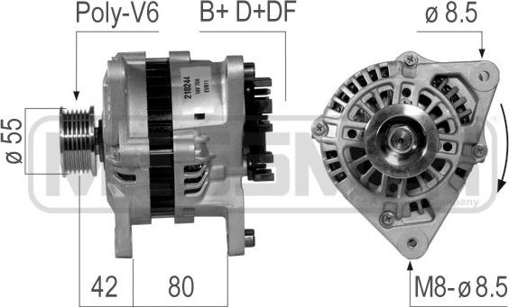 ERA 210244A - Alternatore www.autoricambit.com