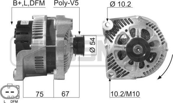 ERA 210260A - Alternatore www.autoricambit.com