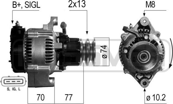 ERA 210267A - Alternatore www.autoricambit.com