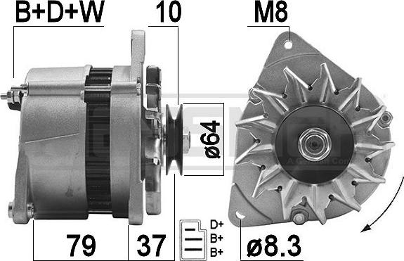 ERA 210204A - Alternatore www.autoricambit.com