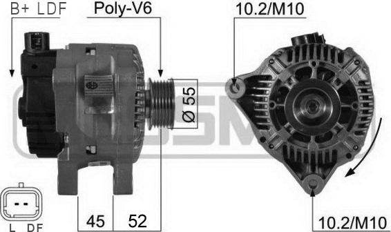 ERA 210207 - Alternatore www.autoricambit.com