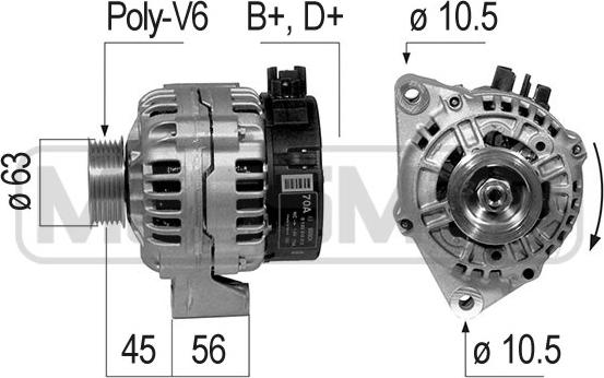 ERA 210216 - Alternatore www.autoricambit.com