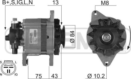 ERA 210289R - Alternatore www.autoricambit.com