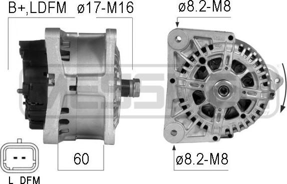 ERA 210280A - Alternatore www.autoricambit.com