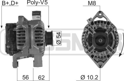 ERA 210227R - Alternatore www.autoricambit.com