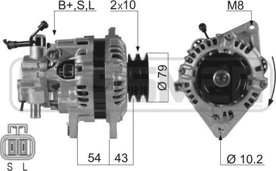 ERA 210274 - Alternatore www.autoricambit.com