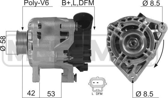 ERA 210270 - Alternatore www.autoricambit.com