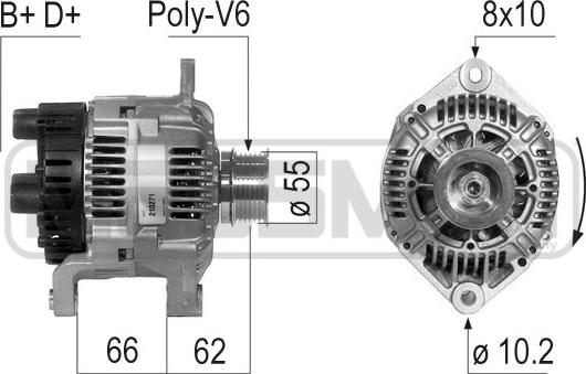 ERA 210271 - Alternatore www.autoricambit.com