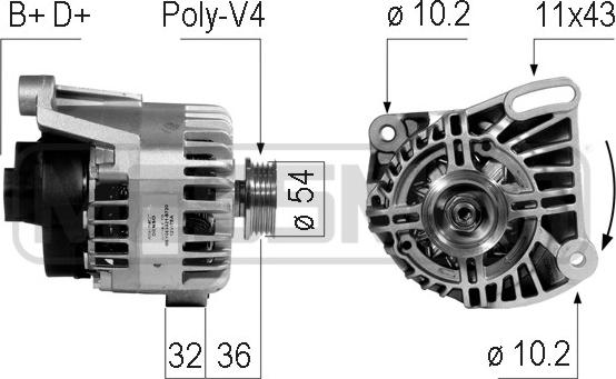 ERA 210745 - Alternatore www.autoricambit.com