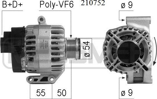 ERA 210752 - Alternatore www.autoricambit.com