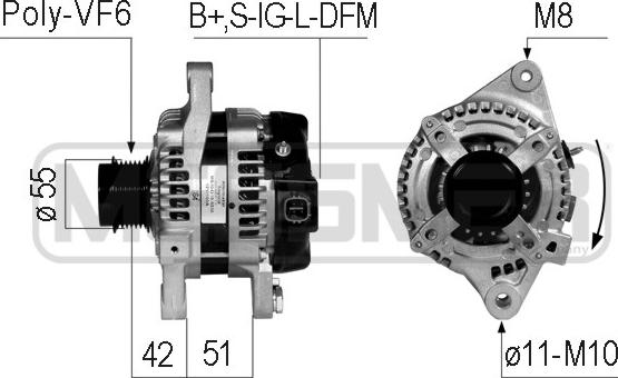 ERA 210766 - Alternatore www.autoricambit.com