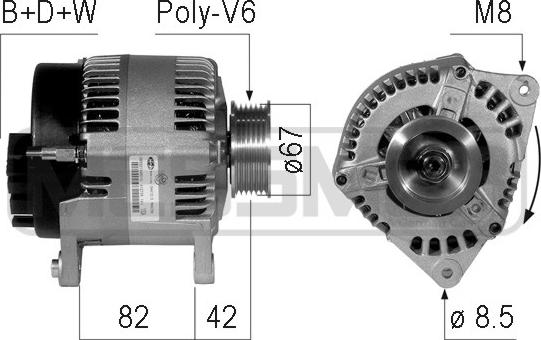 ERA 210761 - Alternatore www.autoricambit.com