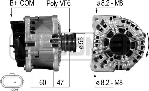 ERA 210705 - Alternatore www.autoricambit.com