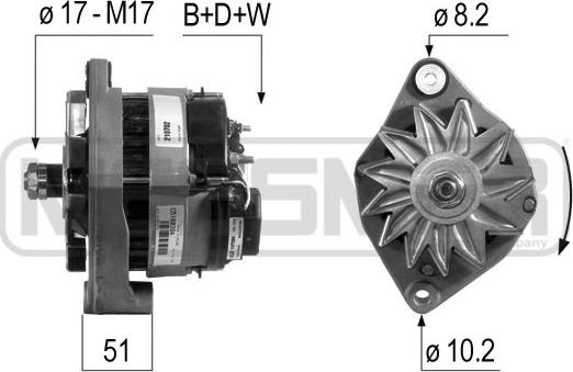 ERA 210702 - Alternatore www.autoricambit.com