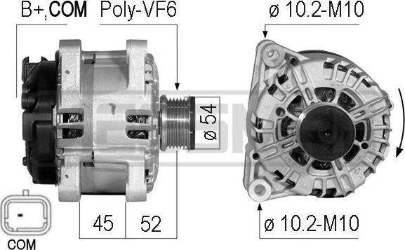 ERA 210717 - Alternatore www.autoricambit.com