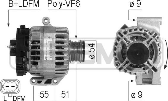 ERA 210734 - Alternatore www.autoricambit.com