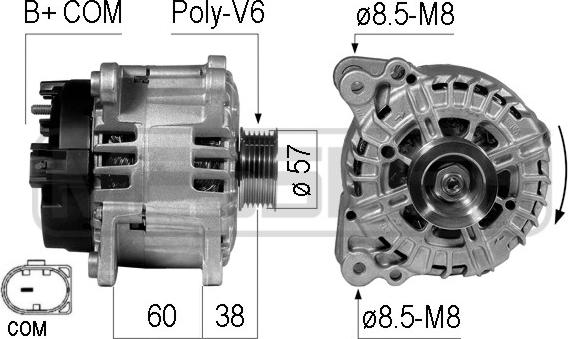 ERA 210737 - Alternatore www.autoricambit.com