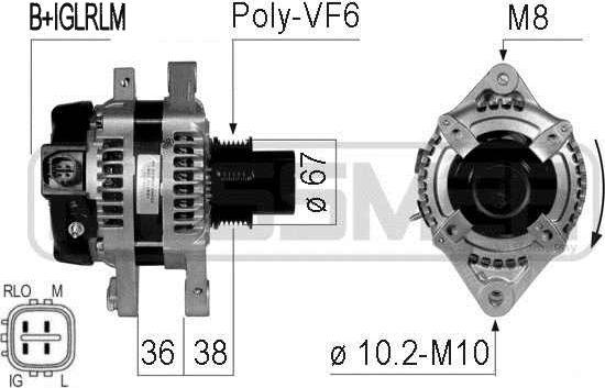 ERA 210773 - Alternatore www.autoricambit.com